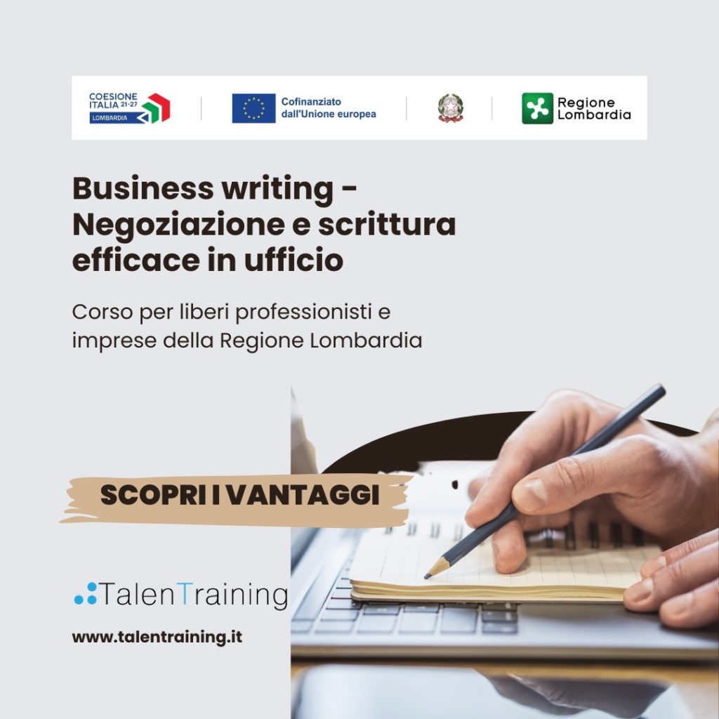 Business writing Negoziazione e scrittura efficace in ufficio