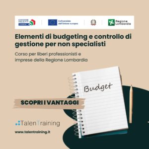 Elementi di budgeting e controllo di gestione per non specialisti