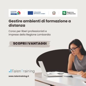 Gestire ambienti di formazione a distanza