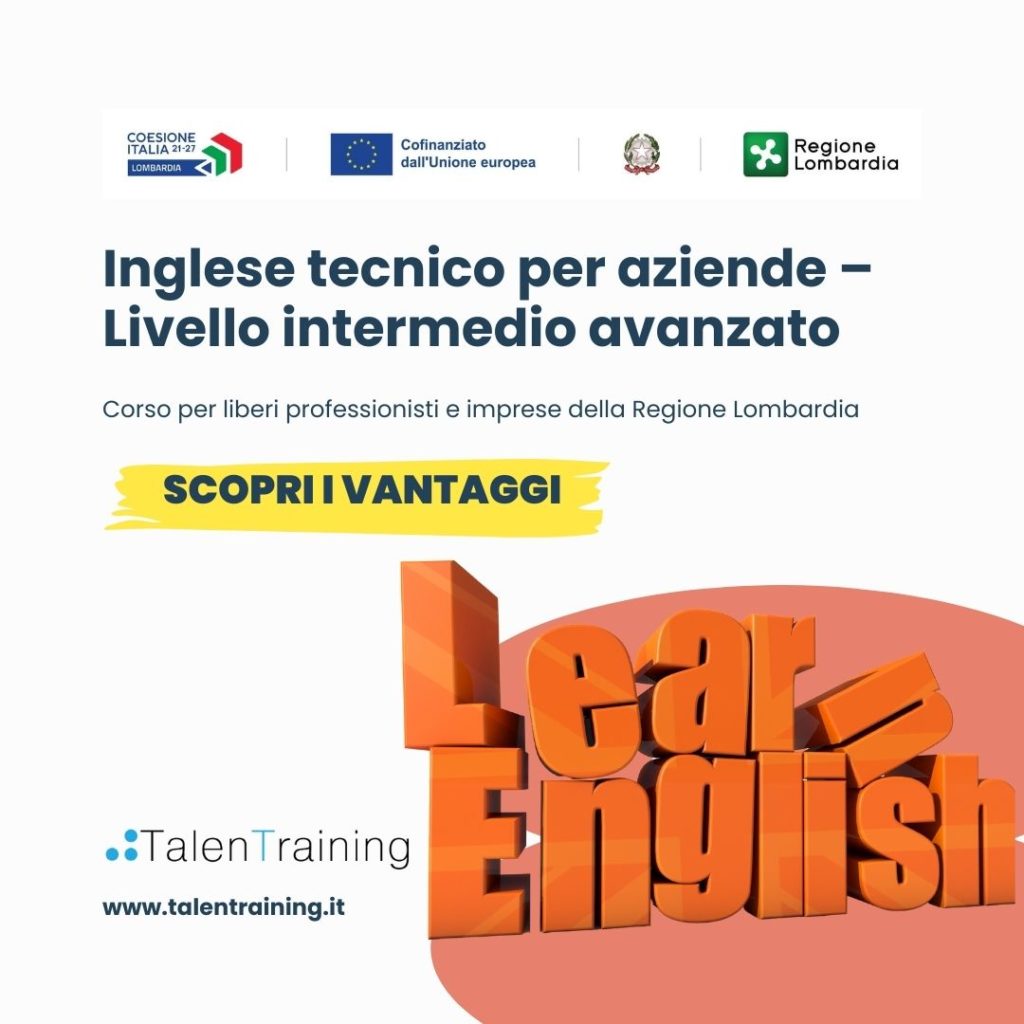 Inglese tecnico per aziende – Livello intermedio avanzato